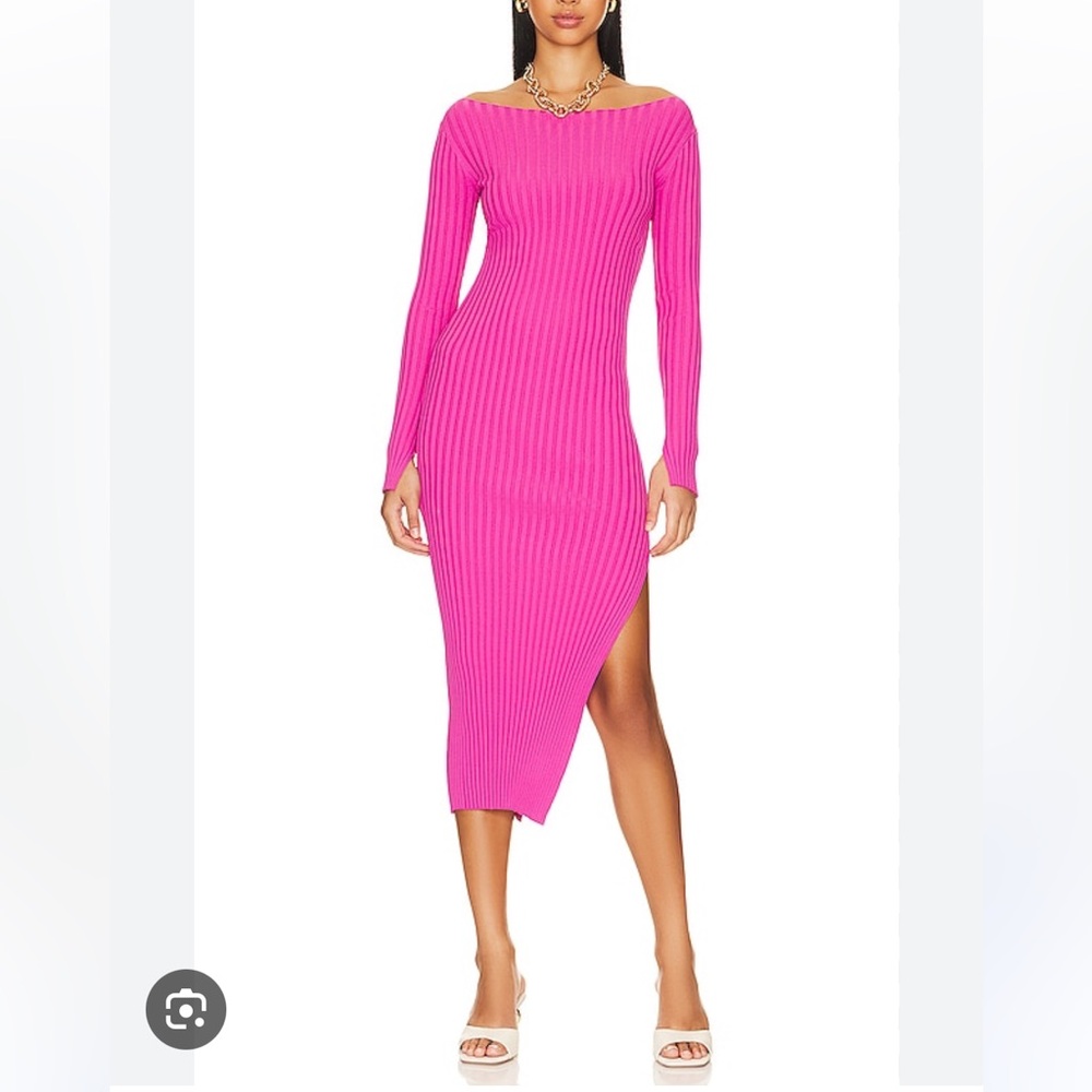 astr the label pink Hilaria dress